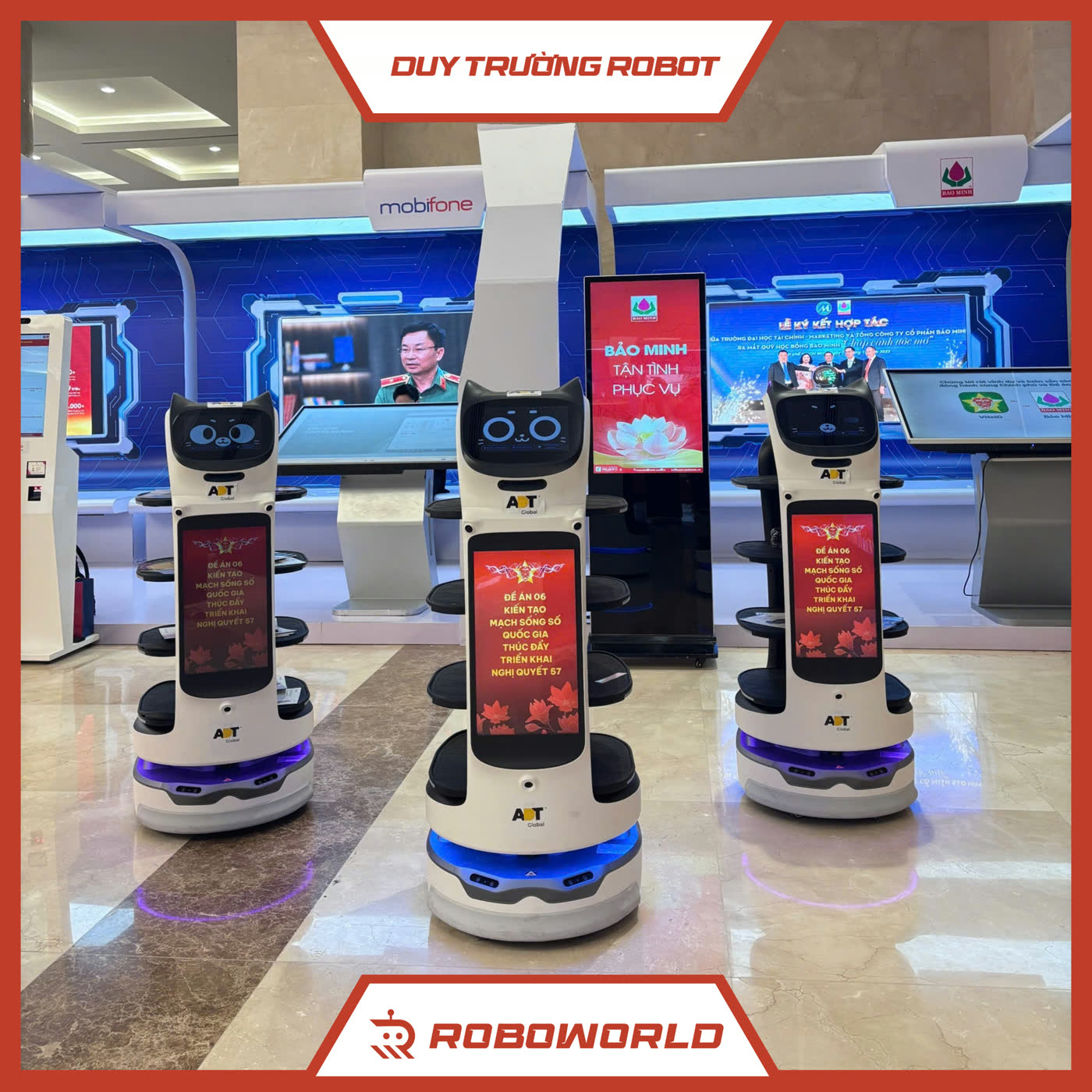 Gian trưng bày Duy Trường Robot tại triển lãm chuyển đổi số cơ quan nhà nước